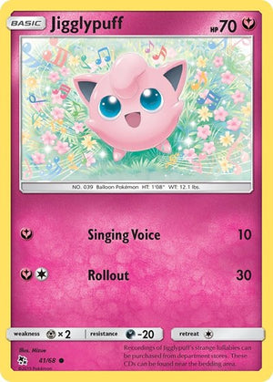 Pokemon TCG - Hidden Fates - Jigglypuff - 41/68