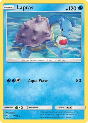 Pokemon TCG - Hidden Fates - Lapras - 17/68