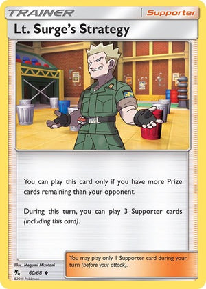 Pokemon TCG - Hidden Fates - Lt. Surge's Strategy - 60/68 - Reverse Holofoil