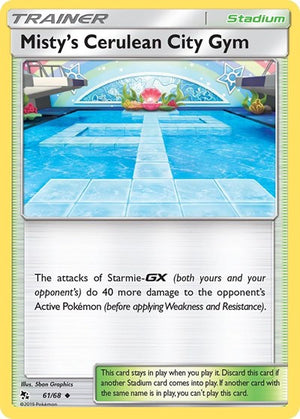 Pokemon TCG - Hidden Fates - Misty's Cerulean City Gym - 61/68