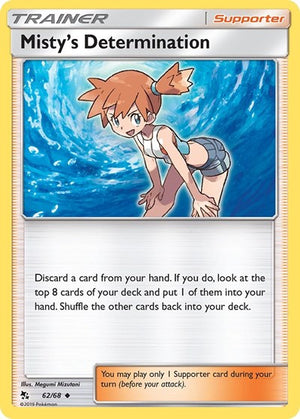 Pokemon TCG - Hidden Fates - Misty's Determination - 62/68 - Reverse Holofoil