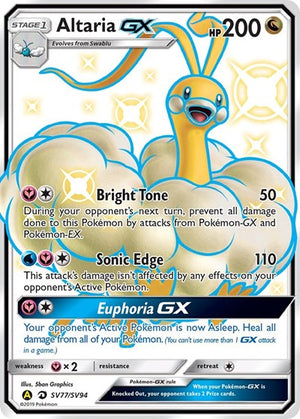 Pokemon TCG - Hidden Fates: Shiny Vault - Altaria GX - SV77/SV94 - Holofoil