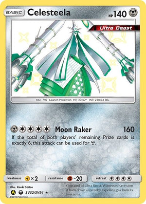 Pokemon TCG - Hidden Fates: Shiny Vault - Celesteela - SV32/SV94 - Holofoil