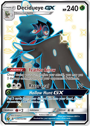 Pokemon TCG - Hidden Fates: Shiny Vault - Decidueye GX - SV47/SV94 - Holofoil