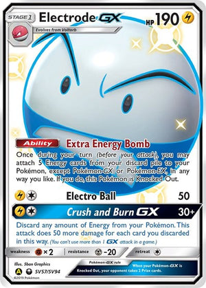 Pokemon TCG - Hidden Fates: Shiny Vault - Electrode GX - SV57/SV94 - Holofoil