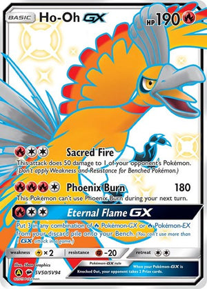 Pokemon TCG - Hidden Fates: Shiny Vault - Ho-Oh GX - SV50/SV94 - Holofoil