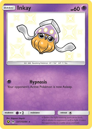 Pokemon TCG - Hidden Fates: Shiny Vault - Inkay - SV17/SV94 - Holofoil