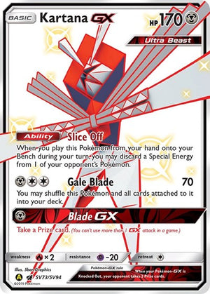 Pokemon TCG - Hidden Fates: Shiny Vault - Kartana GX - SV73/SV94 - Holofoil