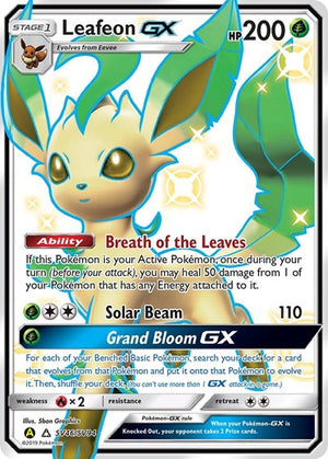 Pokemon TCG - Hidden Fates: Shiny Vault - Leafeon GX - SV46/SV94 - Holofoil