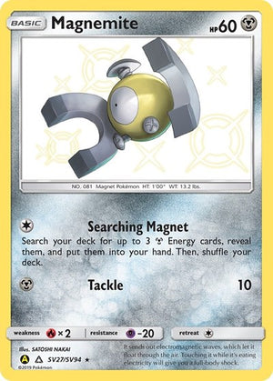 Pokemon TCG - Hidden Fates: Shiny Vault - Magnemite - SV27/SV94 - Holofoil