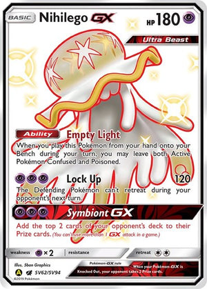 Pokemon TCG - Hidden Fates: Shiny Vault - Nihilego GX - SV62/SV94 - Holofoil