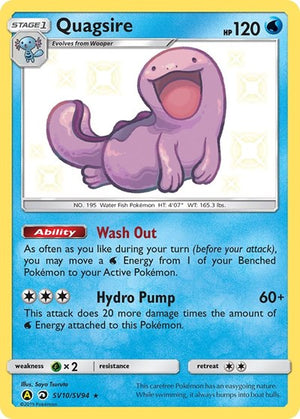Pokemon TCG - Hidden Fates: Shiny Vault - Quagsire - SV10/SV94 - Holofoil