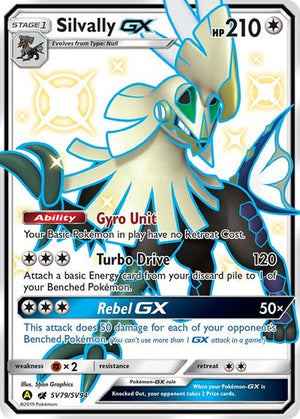 Pokemon TCG - Hidden Fates: Shiny Vault - Silvally GX - SV79/SV94 - Holofoil