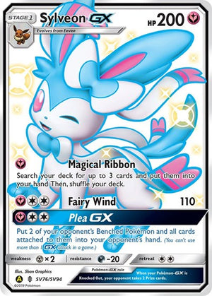 Pokemon TCG - Hidden Fates: Shiny Vault - Sylveon GX - SV76/SV94 - Holofoil