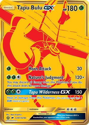 Pokemon TCG - Hidden Fates: Shiny Vault - Tapu Bulu GX - SV91/SV94 - Holofoil