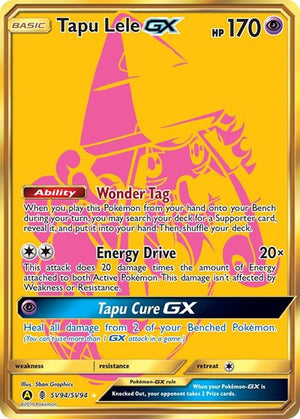 Pokemon TCG - Hidden Fates: Shiny Vault - Tapu Lele GX - SV94/SV94 - Holofoil