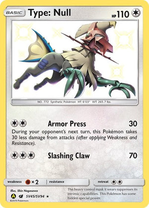 Pokemon TCG - Hidden Fates: Shiny Vault - Type: Null - SV45/SV94 - Holofoil