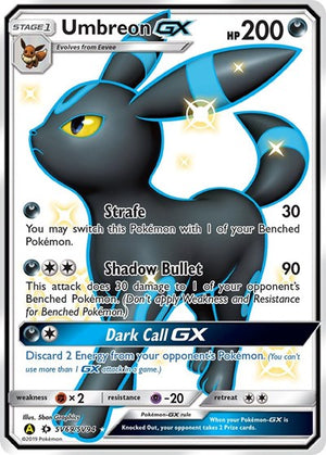 Pokemon TCG - Hidden Fates: Shiny Vault - Umbreon GX - SV69/SV94 - Holofoil