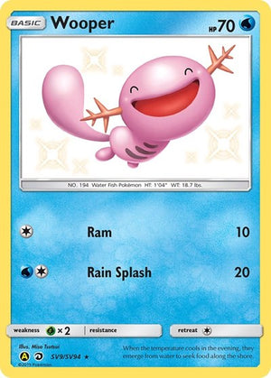Pokemon TCG - Hidden Fates: Shiny Vault - Wooper - SV9/SV94 - Holofoil