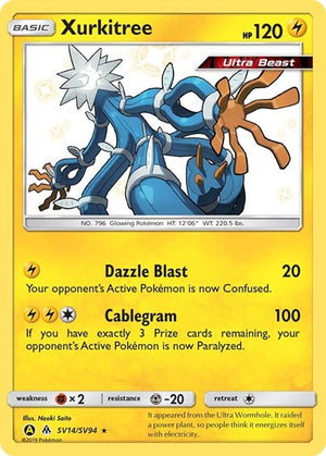 Pokemon TCG - Hidden Fates: Shiny Vault - Xurkitree - SV14/SV94 - Holofoil