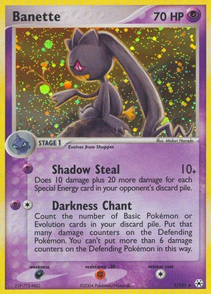 Pokemon TCG - EX Hidden Legends - Banette - 1/101 - Reverse Holofoil