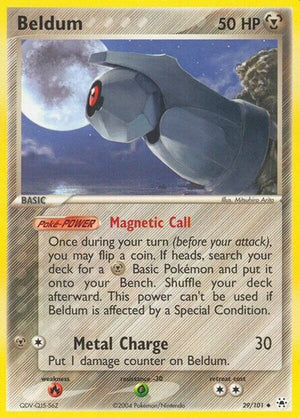 Pokemon TCG - EX Hidden Legends - Beldum - 29/101 - Reverse Holofoil
