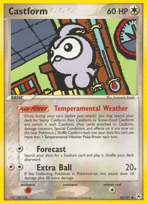 Pokemon TCG - EX Hidden Legends - Castform - 30/101