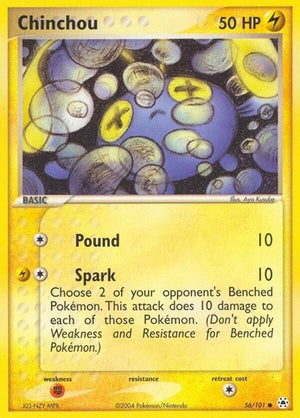 Pokemon TCG - EX Hidden Legends - Chinchou - 56/101