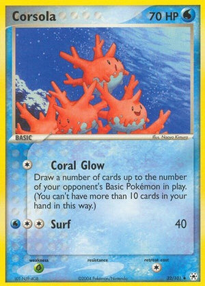 Pokemon TCG - EX Hidden Legends - Corsola - 32/101 - Reverse Holofoil