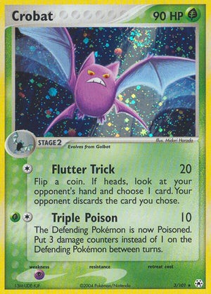 Pokemon TCG - EX Hidden Legends - Crobat - 3/101 - Holofoil
