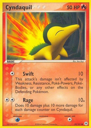 Pokemon TCG - EX Hidden Legends - Cyndaquil - 59/101