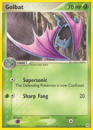 Pokemon TCG - EX Hidden Legends - Golbat - 36/101 - Reverse Holofoil