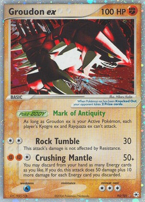 Pokemon TCG - EX Hidden Legends - Groudon ex - 93/101 - Holofoil