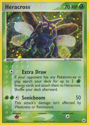 Pokemon TCG - EX Hidden Legends - Heracross - 7/101 - Reverse Holofoil