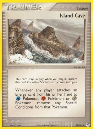 Pokemon TCG - EX Hidden Legends - Island Cave - 89/101 - Reverse Holofoil