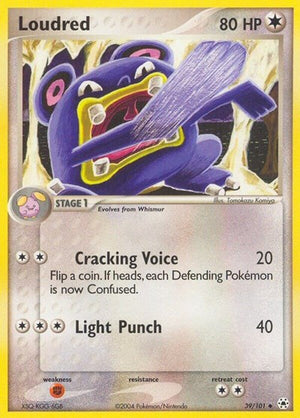 Pokemon TCG - EX Hidden Legends - Loudred - 39/101 - Reverse Holofoil