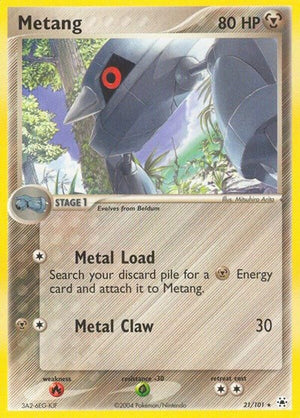 Pokemon TCG - EX Hidden Legends - Metang - 21/101 - Reverse Holofoil