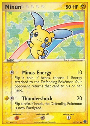 Pokemon TCG - EX Hidden Legends - Minun - 67/101 - Reverse Holofoil