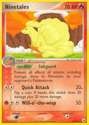 Pokemon TCG - EX Hidden Legends - Ninetales - 22/101 - Reverse Holofoil