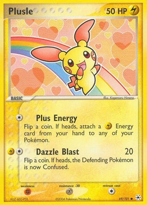 Pokemon TCG - EX Hidden Legends - Plusle - 69/101 - Reverse Holofoil