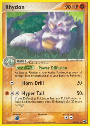 Pokemon TCG - EX Hidden Legends - Rhydon - 46/101 - Reverse Holofoil