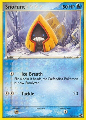 Pokemon TCG - EX Hidden Legends - Snorunt - 73/101 - Reverse Holofoil