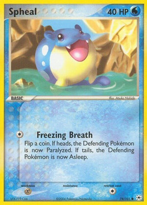 Pokemon TCG - EX Hidden Legends - Spheal - 74/101 - Reverse Holofoil