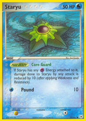 Pokemon TCG - EX Hidden Legends - Staryu - 75/101 - Reverse Holofoil