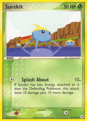 Pokemon TCG - EX Hidden Legends - Surskit - 76/101 - Reverse Holofoil
