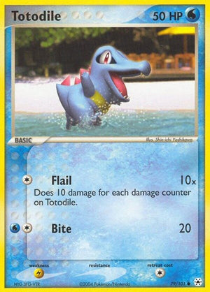 Pokemon TCG - EX Hidden Legends - Totodile - 79/101