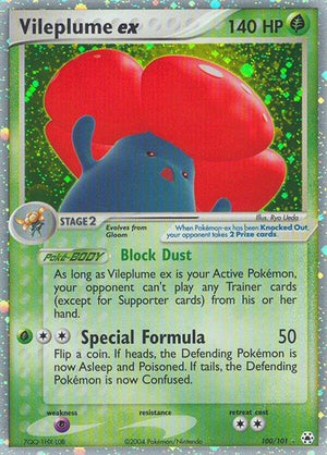 Pokemon TCG - EX Hidden Legends - Vileplume ex - 100/101 - Holofoil