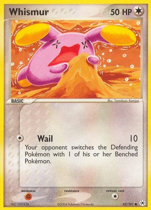 Pokemon TCG - EX Hidden Legends - Whismur - 82/101 - Reverse Holofoil