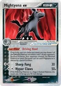 Pokemon TCG - EX Holon Phantoms - Mightyena ex - 101/110 - Holofoil