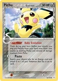 Pokemon TCG - EX Holon Phantoms - Pichu - 76/110 - Reverse Holofoil